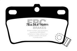 EBC Brakes - EBC Brakes UD1051 Ultimax OEM Replacement Brake Pads - Image 1