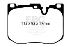 EBC Brakes - EBC Brakes UD1609 Ultimax OEM Replacement Brake Pads - Image 1