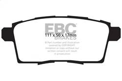 EBC Brakes - EBC Brakes UD1259 Ultimax OEM Replacement Brake Pads - Image 1