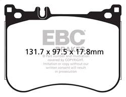 EBC Brakes - EBC Brakes DP32178C Redstuff Ceramic Low Dust Brake Pads - Image 1