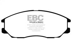 EBC Brakes - EBC Brakes DP31725C Redstuff Ceramic Low Dust Brake Pads - Image 1