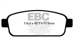 EBC Brakes - EBC Brakes DP32066C Redstuff Ceramic Low Dust Brake Pads - Image 1