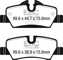 EBC Brakes - EBC Brakes DP32228C Redstuff Ceramic Low Dust Brake Pads - Image 1