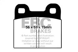 EBC Brakes - EBC Brakes DP3105C Redstuff Ceramic Low Dust Brake Pads - Image 1