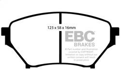 EBC Brakes - EBC Brakes DP31452C Redstuff Ceramic Low Dust Brake Pads - Image 1