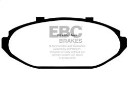 EBC Brakes - EBC Brakes DP31615C Redstuff Ceramic Low Dust Brake Pads - Image 1