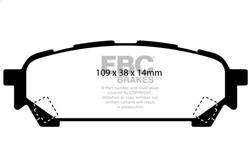 EBC Brakes - EBC Brakes DP31687C Redstuff Ceramic Low Dust Brake Pads - Image 1