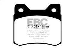 EBC Brakes - EBC Brakes DP3464C Redstuff Ceramic Low Dust Brake Pads - Image 1