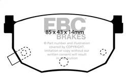 EBC Brakes - EBC Brakes DP3528C Redstuff Ceramic Low Dust Brake Pads - Image 1