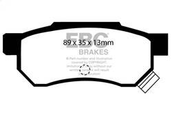 EBC Brakes - EBC Brakes DP3642/2C Redstuff Ceramic Low Dust Brake Pads - Image 1