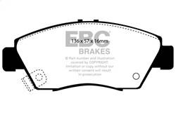 EBC Brakes - EBC Brakes DP3891C Redstuff Ceramic Low Dust Brake Pads - Image 1