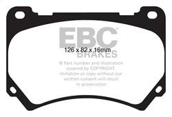 EBC Brakes - EBC Brakes DP31849C Redstuff Ceramic Low Dust Brake Pads - Image 1