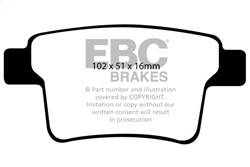 EBC Brakes - EBC Brakes DP21731 Greenstuff 2000 Series Sport Brake Pads - Image 1