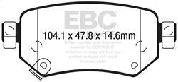 EBC Brakes - EBC Brakes DP22287 Greenstuff 2000 Series Sport Brake Pads - Image 1