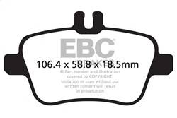 EBC Brakes - EBC Brakes DP22157 Greenstuff 2000 Series Sport Brake Pads - Image 1