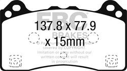 EBC Brakes - EBC Brakes DP42274R Yellowstuff Street And Track Brake Pads - Image 1