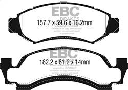 EBC Brakes - EBC Brakes DP41265R Yellowstuff Street And Track Brake Pads - Image 1