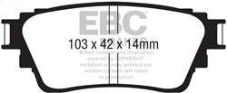 EBC Brakes - EBC Brakes DP42376R Yellowstuff Street And Track Brake Pads - Image 1