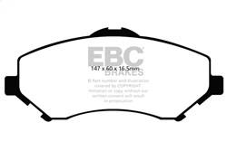 EBC Brakes - EBC Brakes DP41798R Yellowstuff Street And Track Brake Pads - Image 1