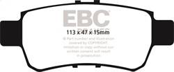 EBC Brakes - EBC Brakes DP41744R Yellowstuff Street And Track Brake Pads - Image 1