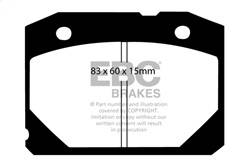 EBC Brakes - EBC Brakes UD2172 Ultimax OEM Replacement Brake Pads - Image 1