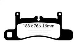 EBC Brakes - EBC Brakes UD1453 Ultimax OEM Replacement Brake Pads - Image 1