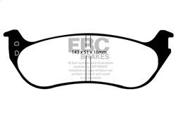 EBC Brakes - EBC Brakes UD1109 Ultimax OEM Replacement Brake Pads - Image 1