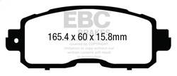 EBC Brakes - EBC Brakes UD1650 Ultimax OEM Replacement Brake Pads - Image 1