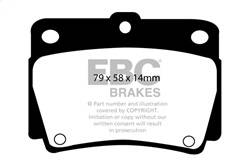 EBC Brakes - EBC Brakes UD733 Ultimax OEM Replacement Brake Pads - Image 1