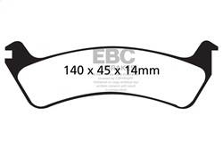 EBC Brakes - EBC Brakes UD664 Ultimax OEM Replacement Brake Pads - Image 1