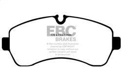 EBC Brakes - EBC Brakes UD1268 Ultimax OEM Replacement Brake Pads - Image 1