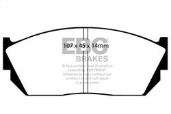 EBC Brakes - EBC Brakes UD276 Ultimax OEM Replacement Brake Pads - Image 1