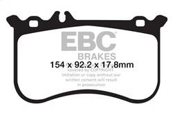 EBC Brakes - EBC Brakes DP32138C Redstuff Ceramic Low Dust Brake Pads - Image 1