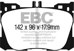 EBC Brakes - EBC Brakes DP33070C Redstuff Ceramic Low Dust Brake Pads - Image 1