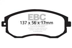 EBC Brakes - EBC Brakes DP31884C Redstuff Ceramic Low Dust Brake Pads - Image 1