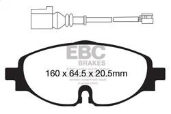 EBC Brakes - EBC Brakes DP32150C Redstuff Ceramic Low Dust Brake Pads - Image 1