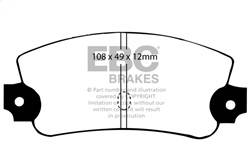 EBC Brakes - EBC Brakes DP2231 Greenstuff 2000 Series Sport Brake Pads - Image 1