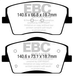 EBC Brakes - EBC Brakes DP22365 Greenstuff 2000 Series Sport Brake Pads - Image 1