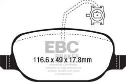 EBC Brakes - EBC Brakes DP22236 Greenstuff 2000 Series Sport Brake Pads - Image 1