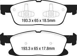 EBC Brakes - EBC Brakes DP23046 Greenstuff 2000 Series Sport Brake Pads - Image 1