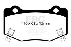 EBC Brakes - EBC Brakes DP53023NDX Bluestuff NDX Full Race Brake Pads - Image 1