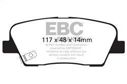 EBC Brakes - EBC Brakes DP61806 6000 Series Greenstuff Truck/SUV Brakes Disc Pads - Image 1