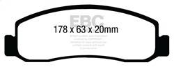 EBC Brakes - EBC Brakes DP61892 6000 Series Greenstuff Truck/SUV Brakes Disc Pads - Image 1