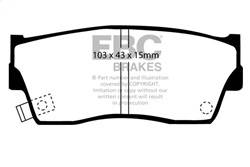 EBC Brakes - EBC Brakes DP6774 6000 Series Greenstuff Truck/SUV Brakes Disc Pads - Image 1