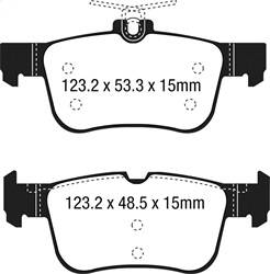 EBC Brakes - EBC Brakes DP63047 6000 Series Greenstuff Truck/SUV Brakes Disc Pads - Image 1