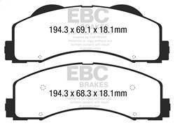 EBC Brakes - EBC Brakes DP63034 6000 Series Greenstuff Truck/SUV Brakes Disc Pads - Image 1