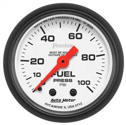 AutoMeter - AutoMeter 5712 Phantom Mechanical Fuel Pressure Gauge - Image 1