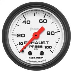 AutoMeter - AutoMeter 5726 Phantom Mechanical Exhaust Pressure Gauge - Image 1