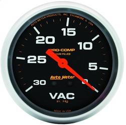 AutoMeter - AutoMeter 5484 Pro-Comp Liquid-Filled Mechanical Vacuum Gauge - Image 1