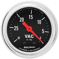 AutoMeter - AutoMeter 2484 Traditional Chrome Mechanical Vacuum Gauge - Image 1